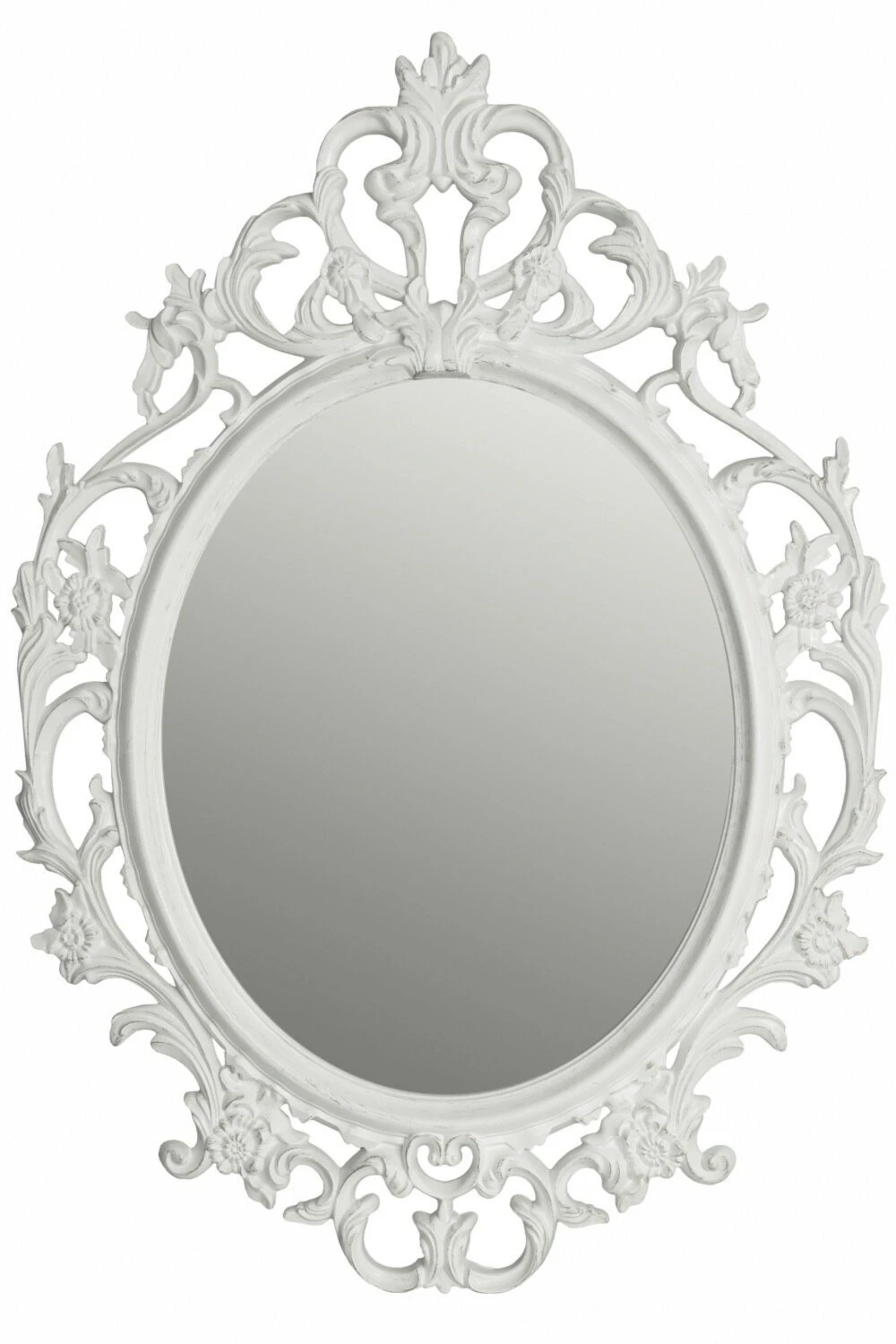 Barockspiegel - König Ludwig - weiß-gold - 84 x 54 cm