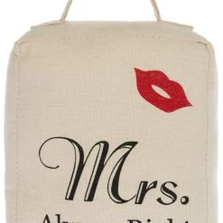 Türstopper MRS. ALWAYS RIGHT - beige