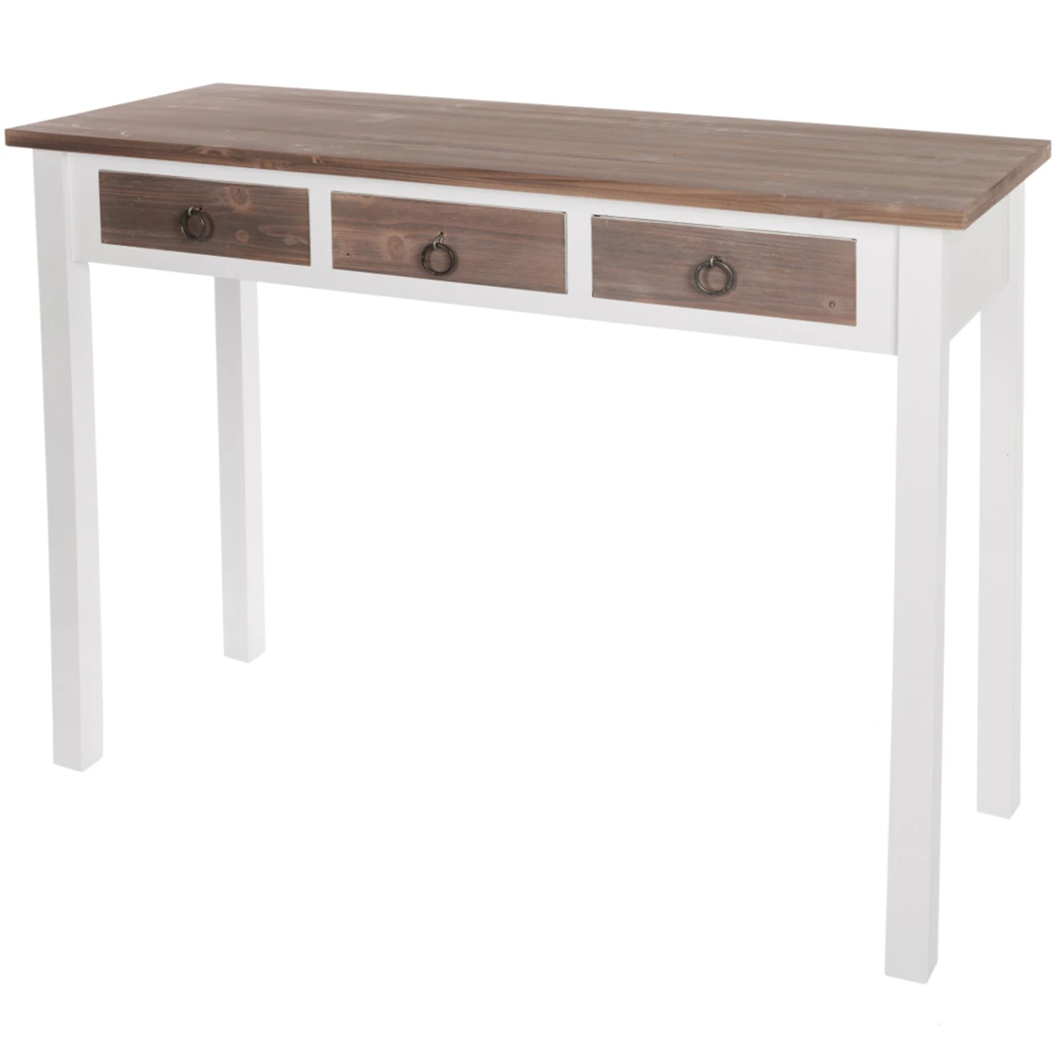 Konsole STRAIGHT - weiß-braun - 105 cm