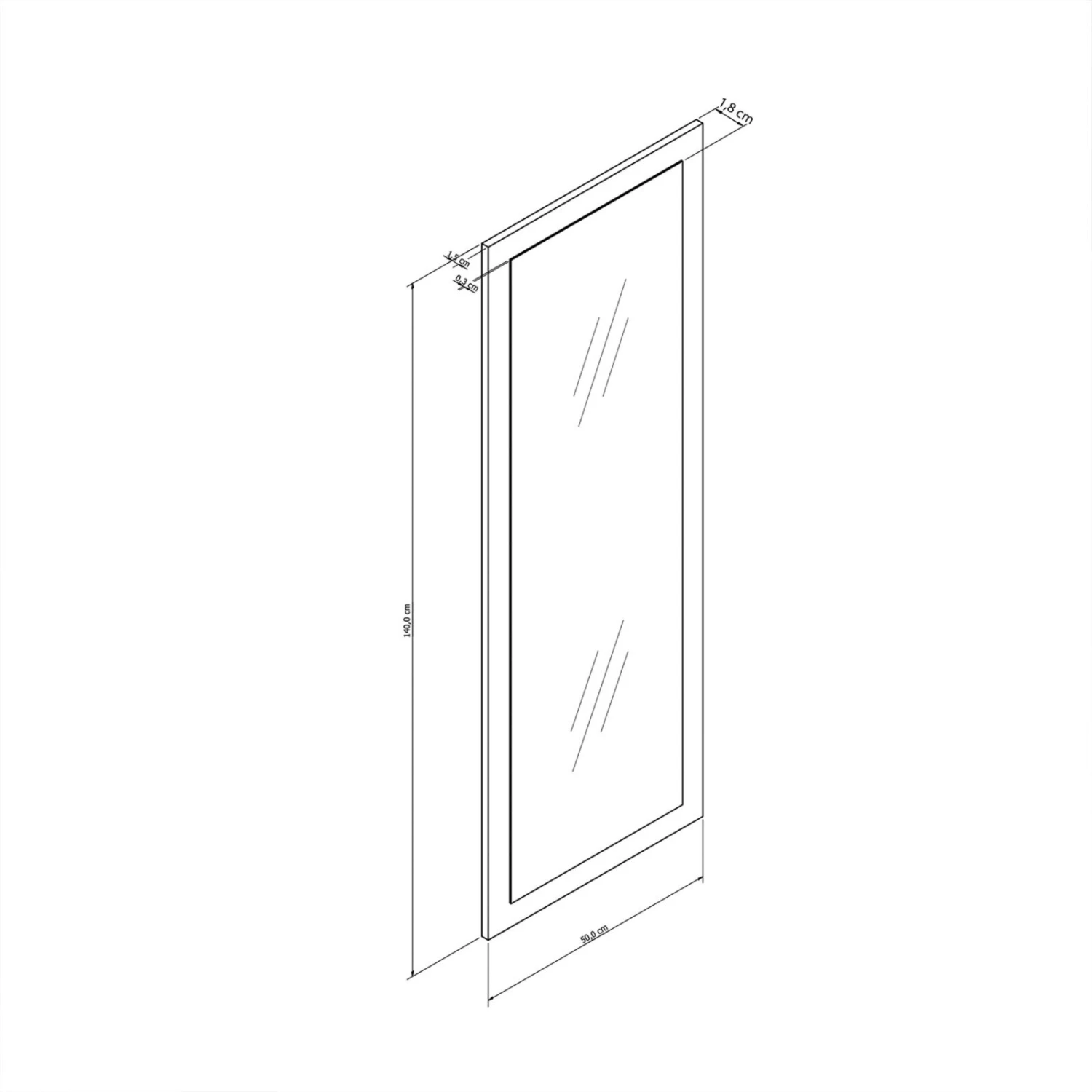 Spiegel ARTOS 560-01 - Matera - 50x140 cm – Bild 4